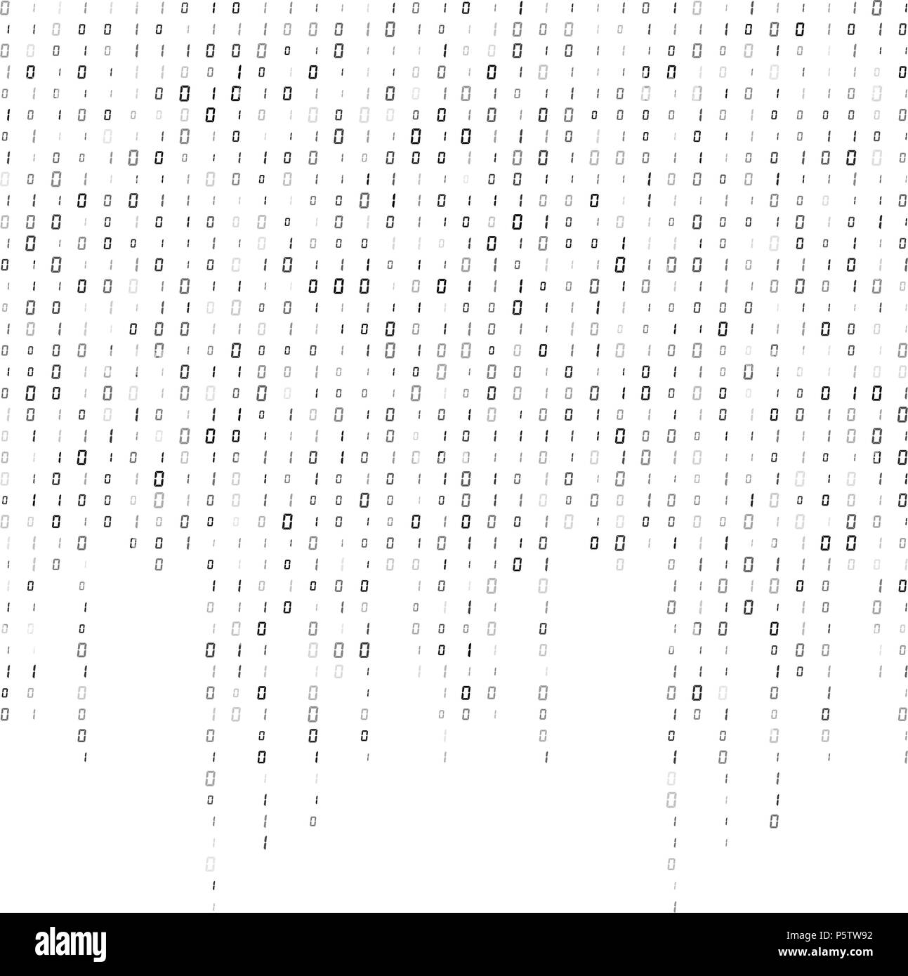 binary code stream background data vector design Stock Vector