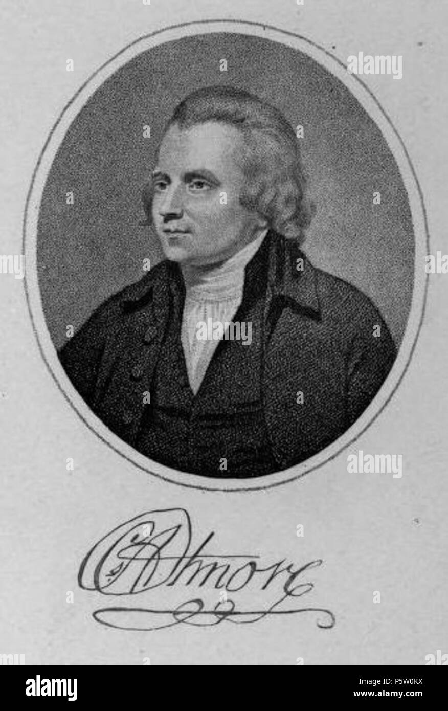 N/A. English: Etching and signature of Charles Atmore (1759–1826) . 1891. C H Kelly (Life time: 1911) 325 Charles Atmore Stock Photo