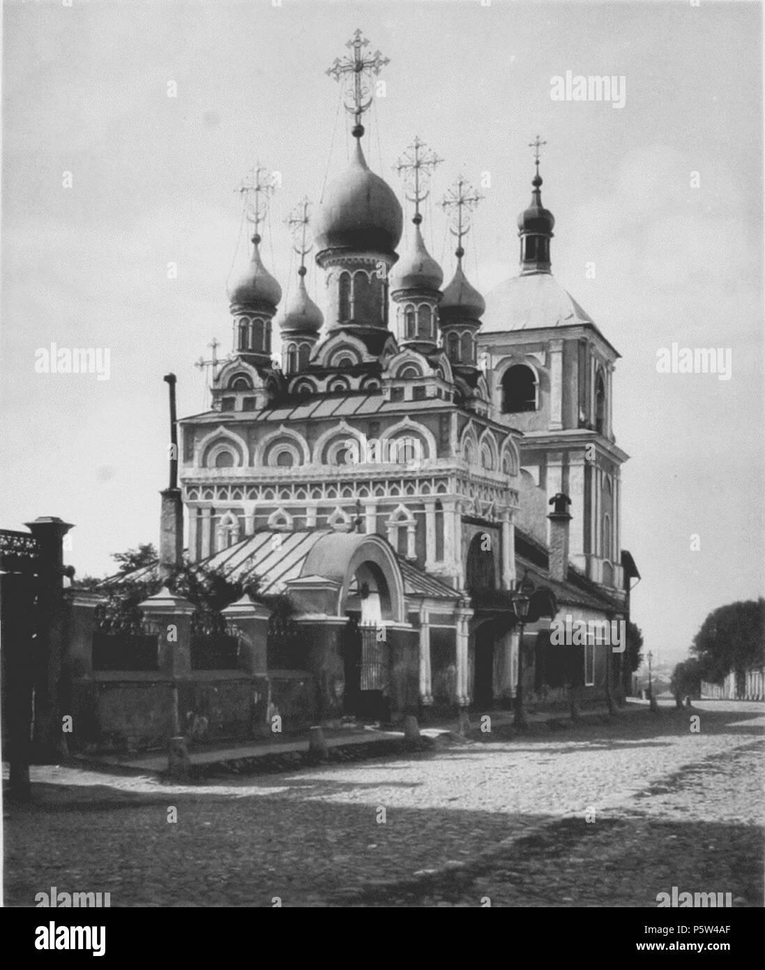 N/A. :       () . 1882. Nikolai Naidenov (1834-1905) 346 Church of Dormition in Gonchary 00 Stock Photo