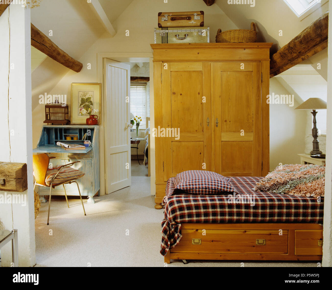Large Old Pine Wardrobe In Stable Conversion Conversionbedroom