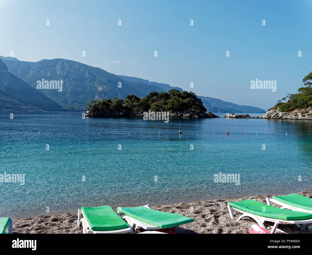 Blue Lagoon, Oludeniz, Fethiye, Turkey Stock Photo