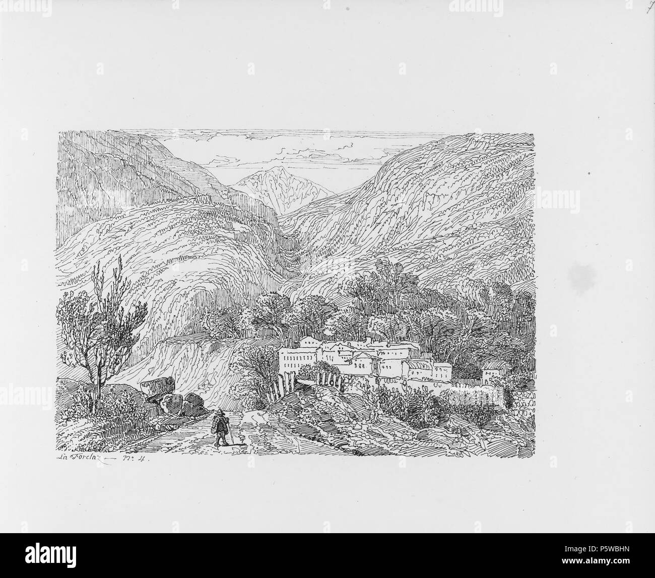 322 CH-NB-Voyage autour du Mont-Blanc dans les vallées d'Hérens de Zermatt et au Grimsel 1843-nbdig-19161-006 Stock Photo