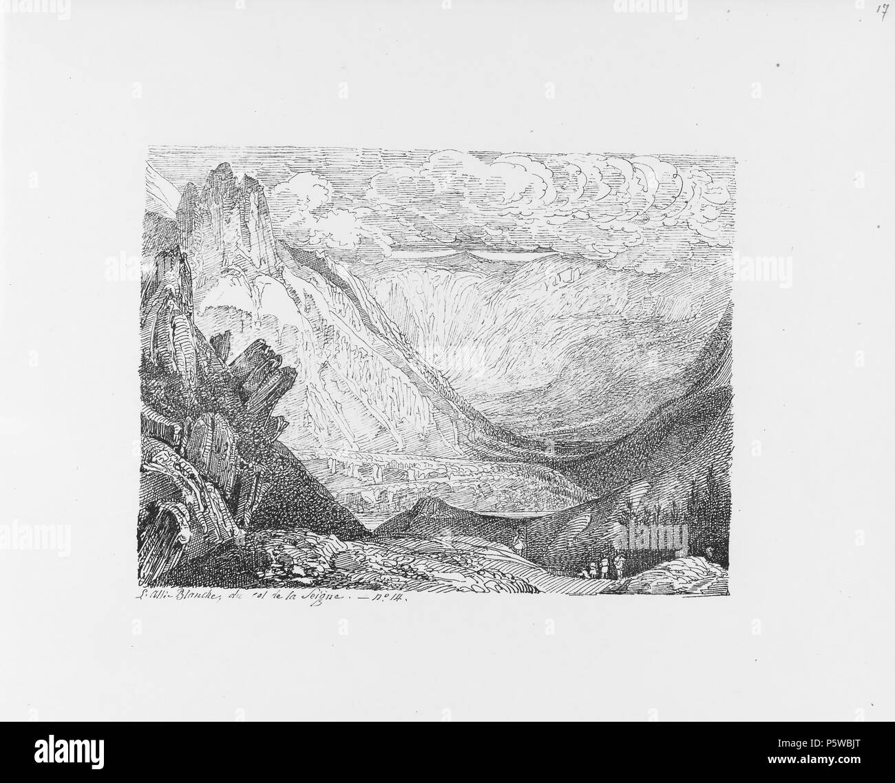 322 CH-NB-Voyage autour du Mont-Blanc dans les vallées d'Hérens de Zermatt et au Grimsel 1843-nbdig-19161-016 Stock Photo