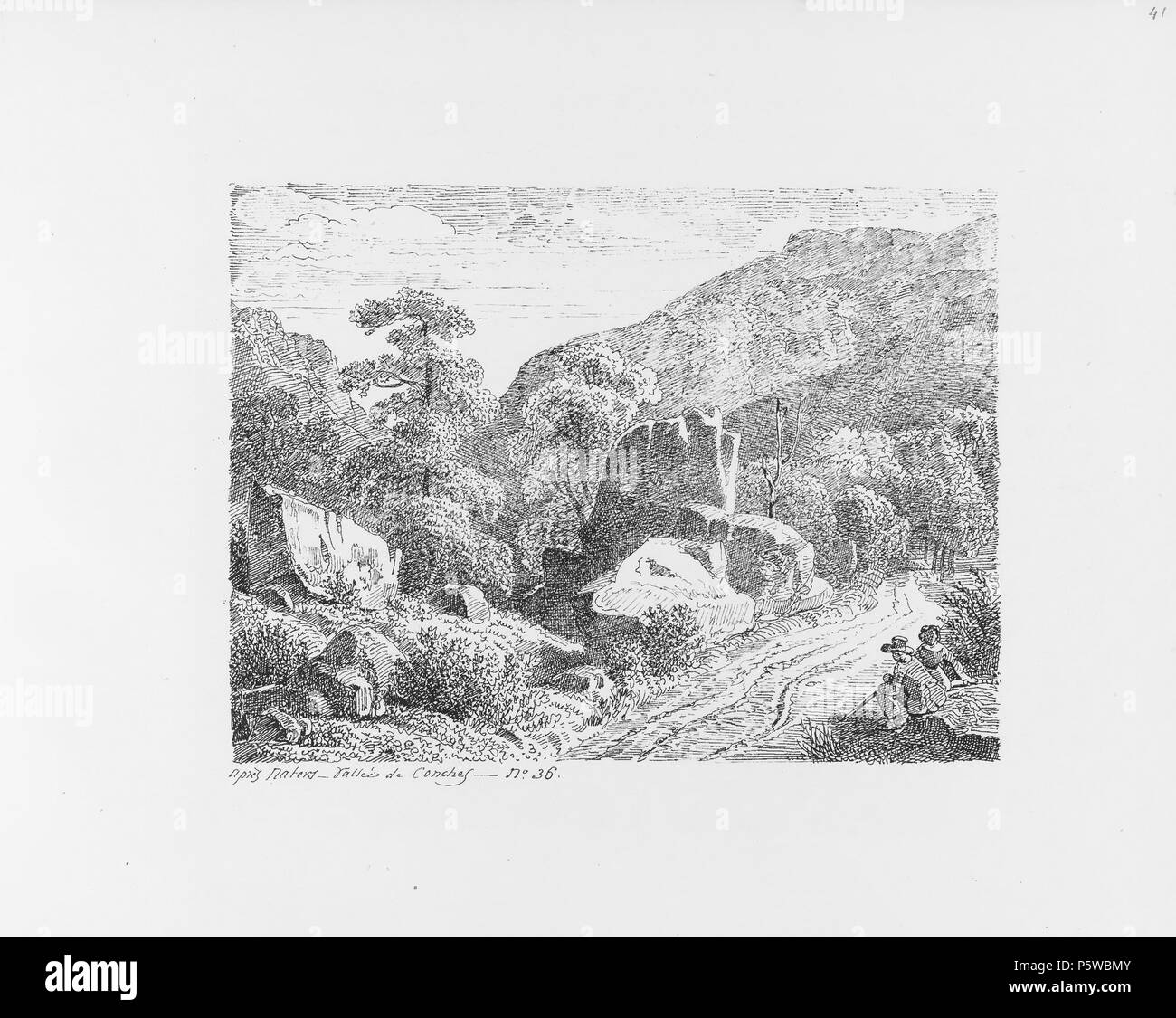 322 CH-NB-Voyage autour du Mont-Blanc dans les vallées d'Hérens de Zermatt et au Grimsel 1843-nbdig-19161-042 Stock Photo