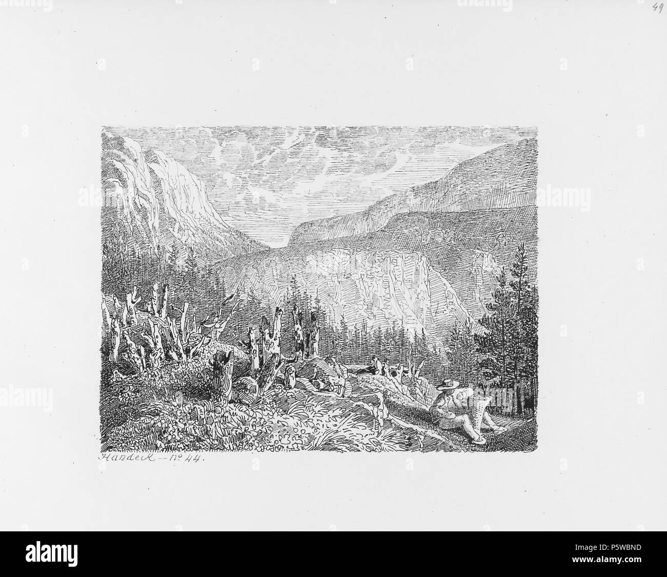 322 CH-NB-Voyage autour du Mont-Blanc dans les vallées d'Hérens de Zermatt et au Grimsel 1843-nbdig-19161-050 Stock Photo