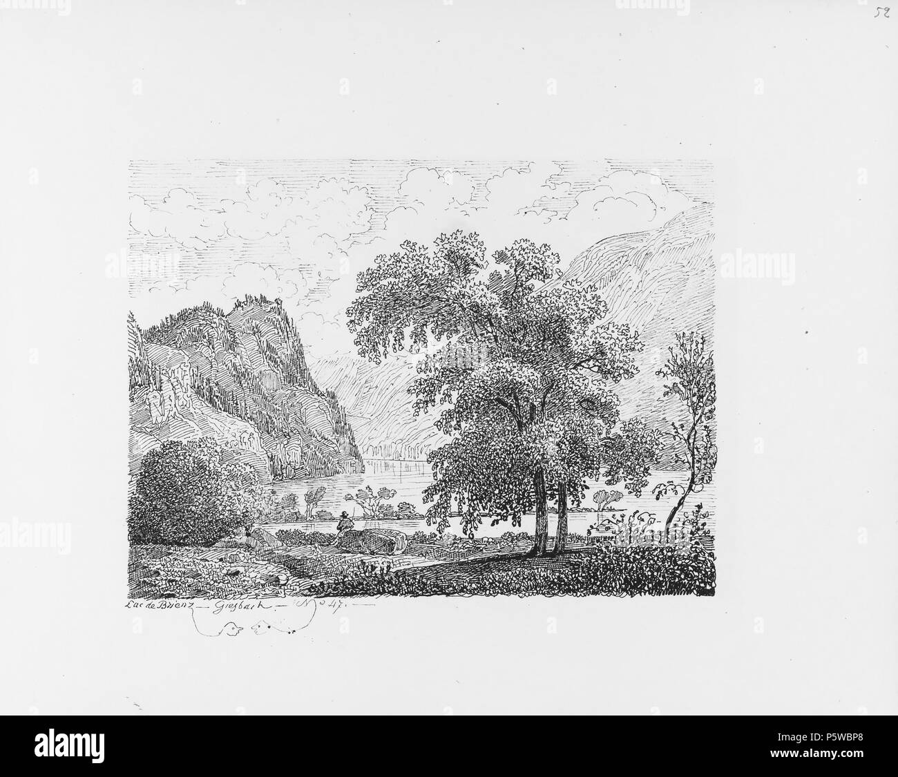 322 CH-NB-Voyage autour du Mont-Blanc dans les vallées d'Hérens de Zermatt et au Grimsel 1843-nbdig-19161-053 Stock Photo