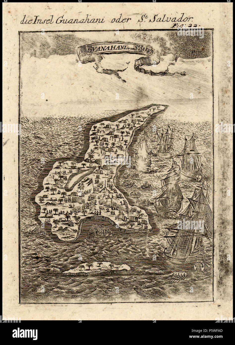 Guanahani map hi-res stock photography and images - Alamy