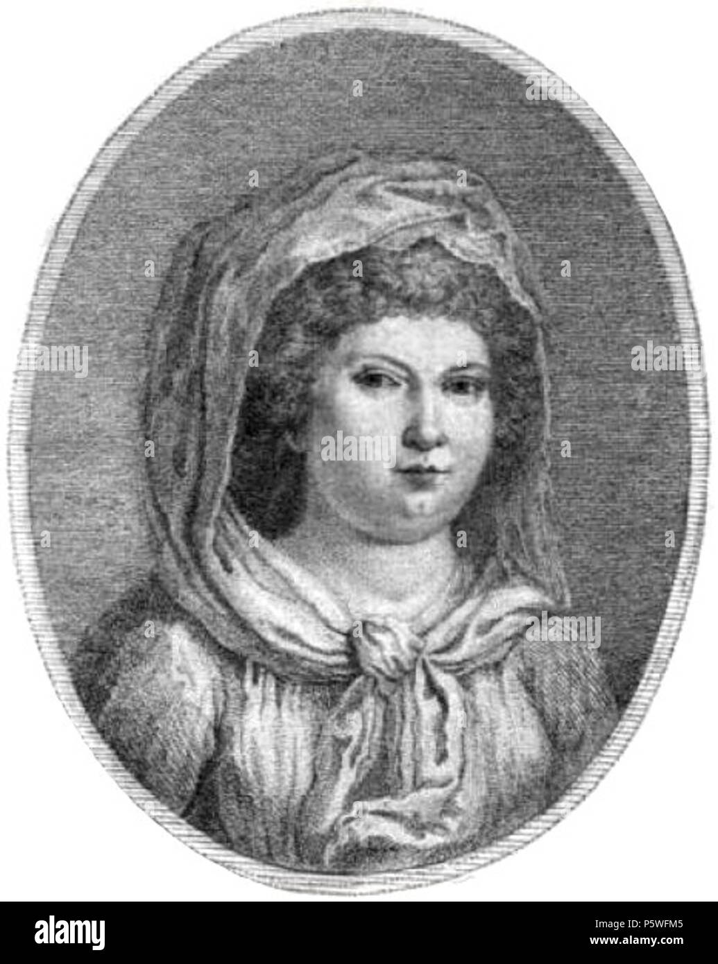 N/A. Deutsch Portrait der Schriftstellerin Christiane Sophie Ludwig