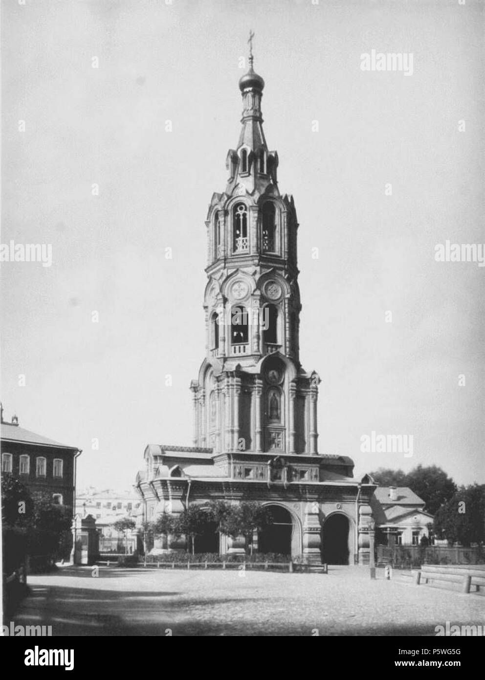 N/A. :     (  )    . 1882. Nikolai Naidenov (1834-1905) 346 Church of Elijah the Prophet in Vorontsovo Pole 01 Stock Photo