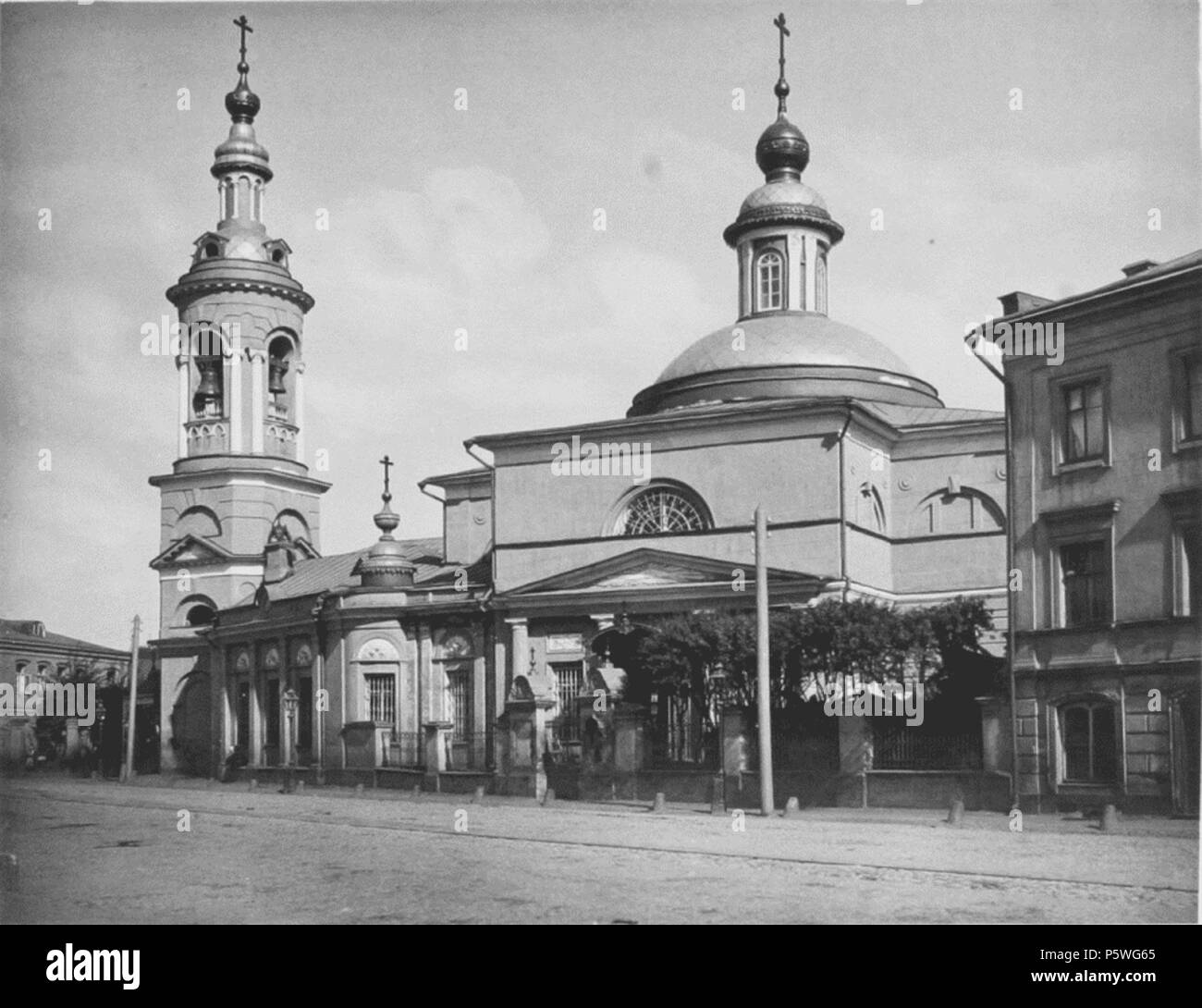 N/A. :       ( ) . 1882. Nikolai Naidenov (1834-1905) 346 Church of Nativity of the Theotokos in Kulishki 00 Stock Photo