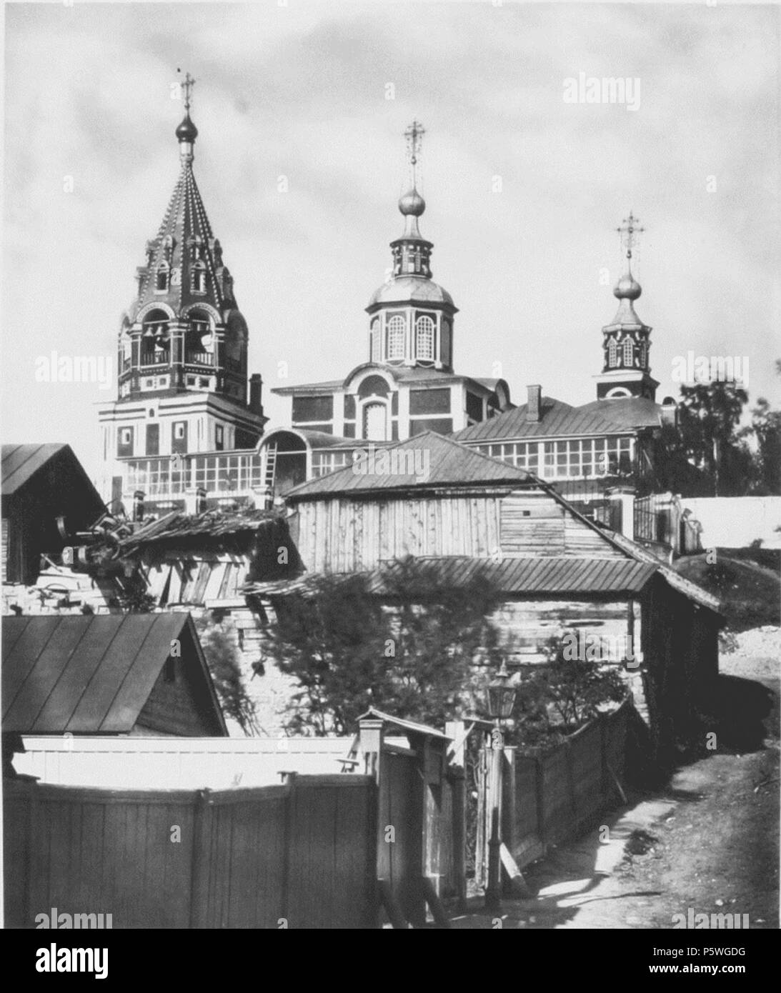 N/A. :       . 1882. Nikolai Naidenov (1834-1905) 346 Church of Saint Nikita in Shvivaya Gorka 00 Stock Photo