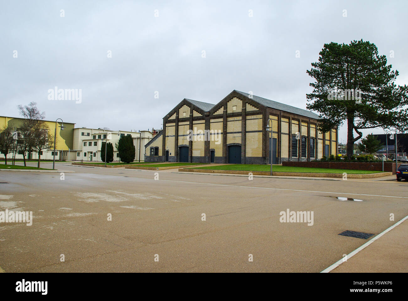 Farnborough Business Park. Historic buildings. BUILDING R52 AT FORMER