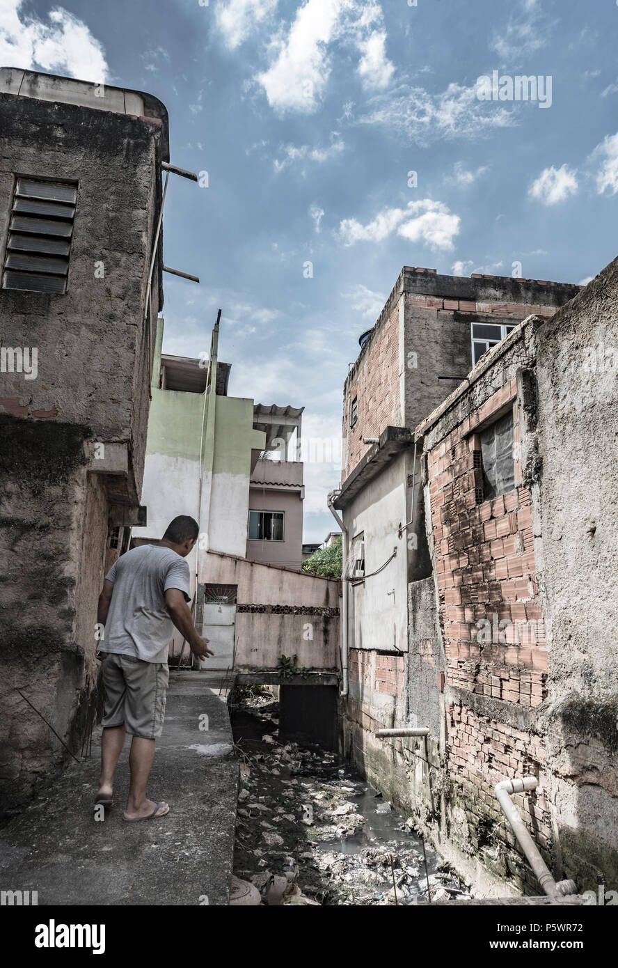 Rio De Janeiro Favela Slums Drain Filthy System Stock Photo Alamy Rio De Janeiro Favela Slums Drain Filthy System Stock Photo Alamy