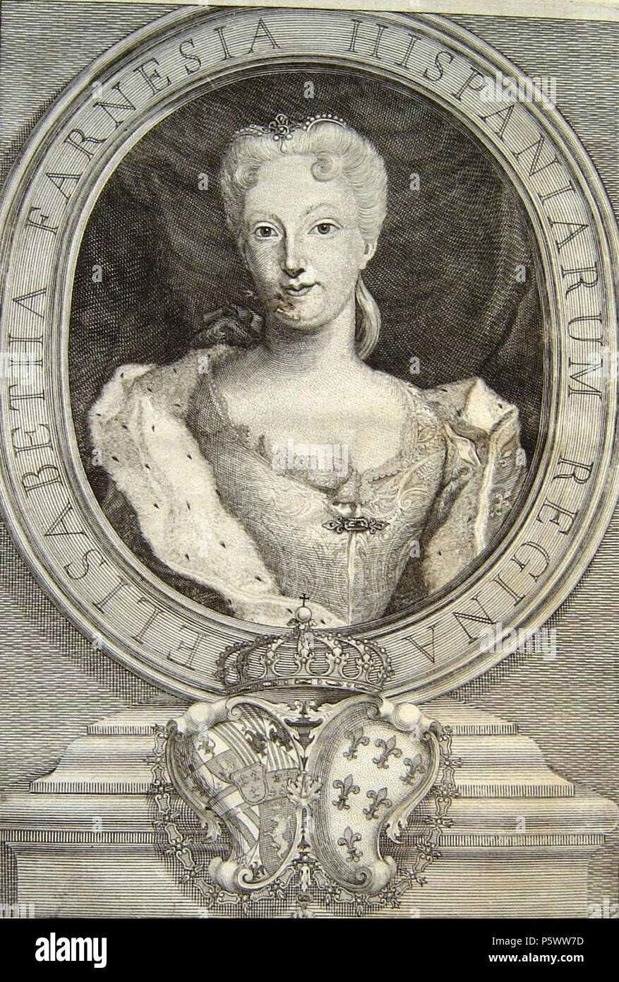 N/A. English: Drawing of Elisabeth Farnese, Queen of Spain in 1734 . 1734. Unknown 471 Drawing of Elisabeth Farnese, Queen of Spain in 1734 Stock Photo