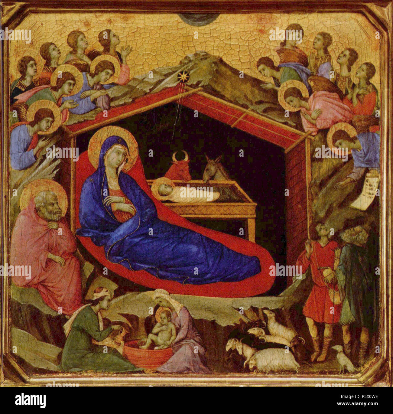 Deutsch: Geburt Christi  1308-1311. N/A 483 Duccio di Buoninsegna 002 Stock Photo