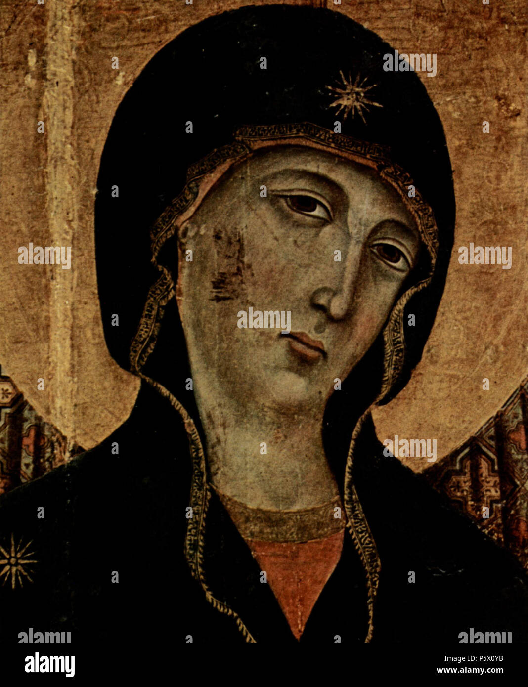 Deutsch: Madonna Rucellai, Szene: Thronende Madonna und Engel, Detail ...