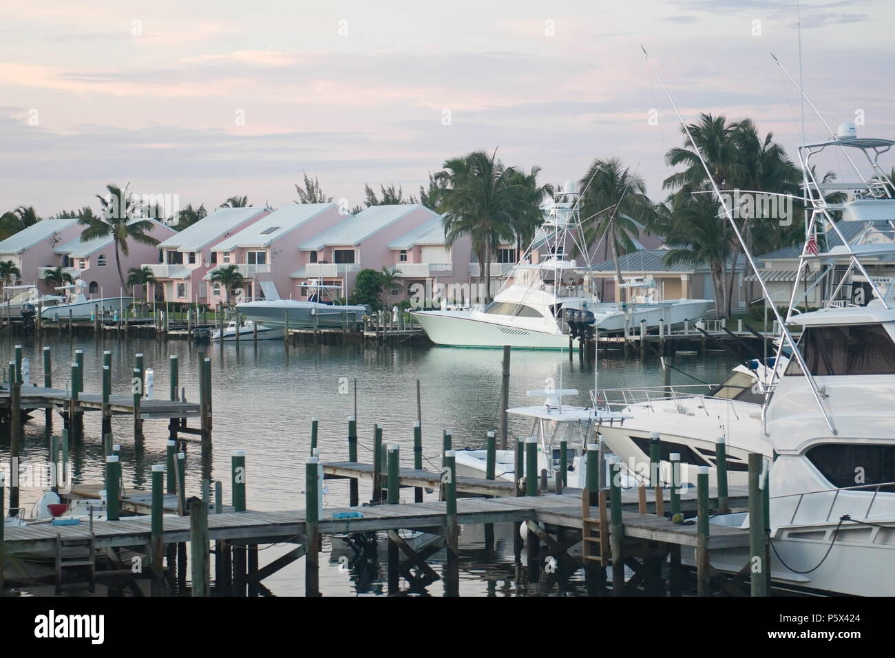 Seaside Restaurant in Marsh Harbour, Greater Abaco, Bahamas Stock Photo