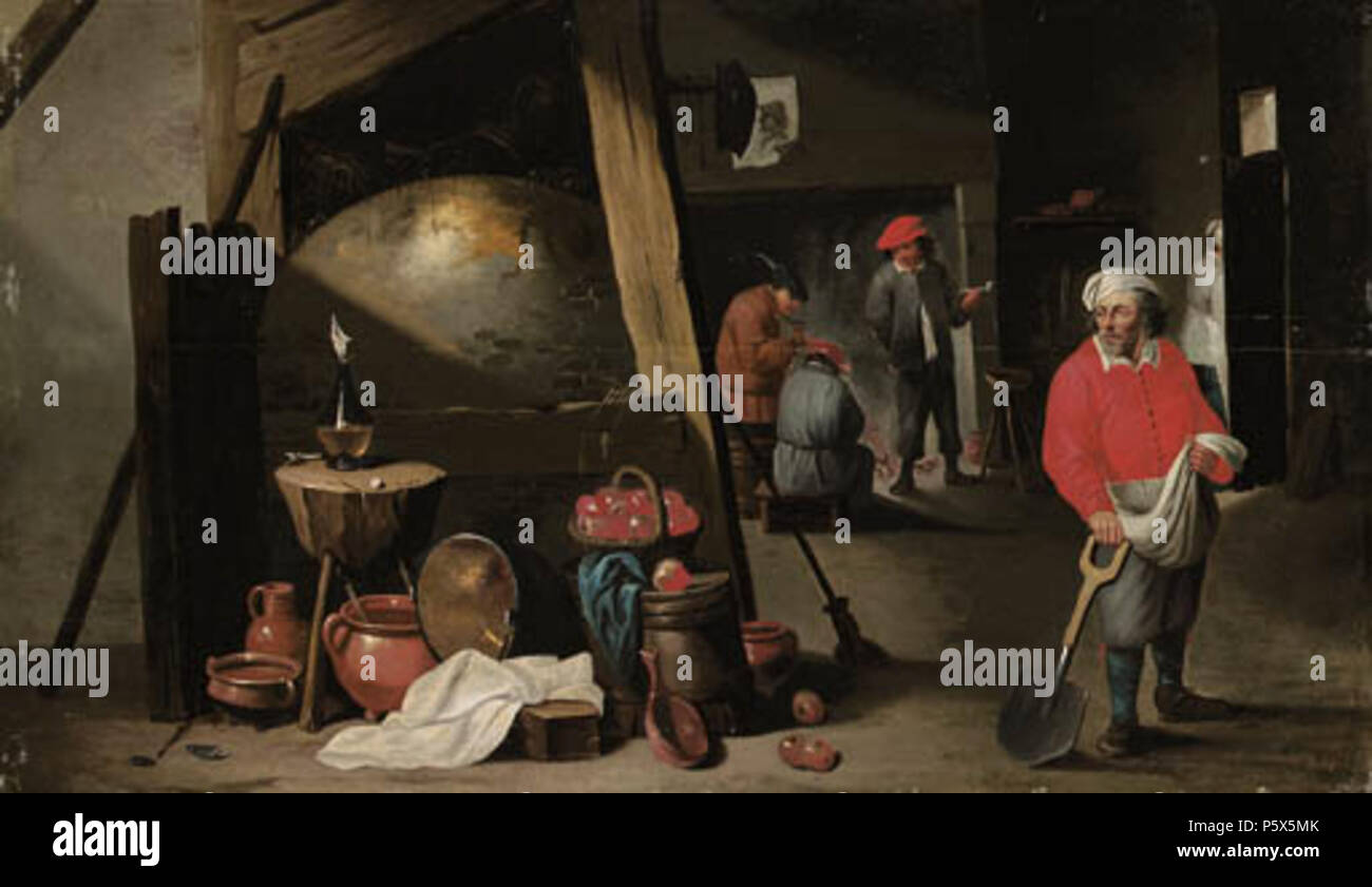 English Peasants In A Barn 1648 N A 380 Cornelis Mahu Peasants In A Barn Stock Photo Alamy