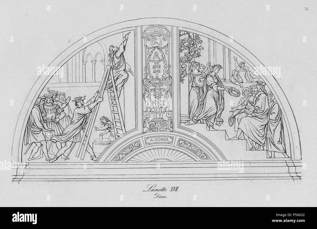 Lunette Xvii Durer 1826 36 N A 381 Cornelius Pinakothek Tafel