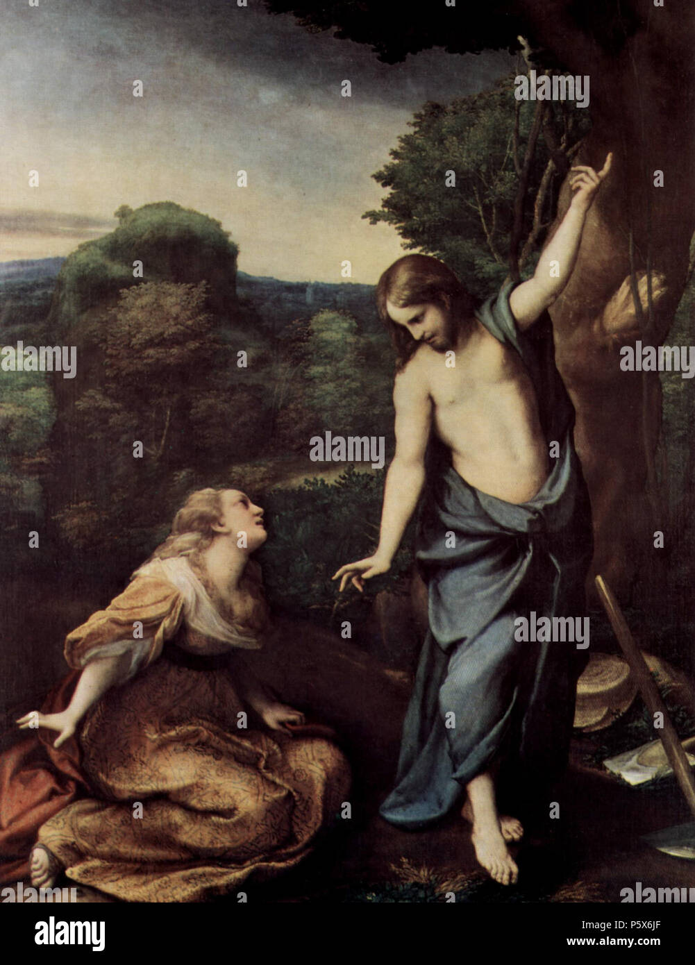 Deutsch Noli me tangere circa 1518. N/A 382 Correggio 056 Stock Photo