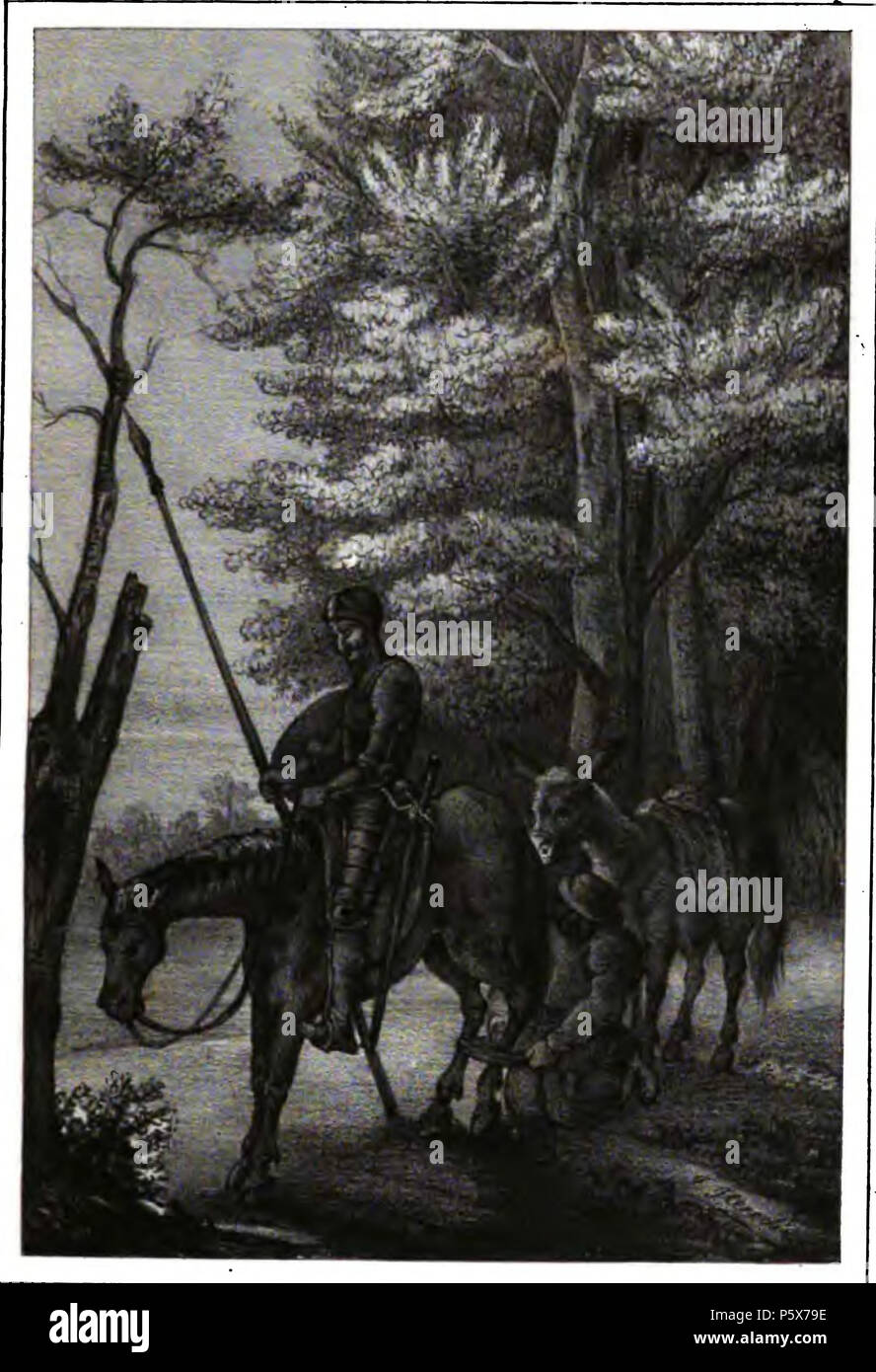 N/A. English: djvu of El ingenioso hidalgo Don Quijote del Mancha. 1842. Cervantes Saavedra, Miguel de 500 El ingenioso hidalgo Don Quijote del Mancha (page 217 crop) Stock Photo
