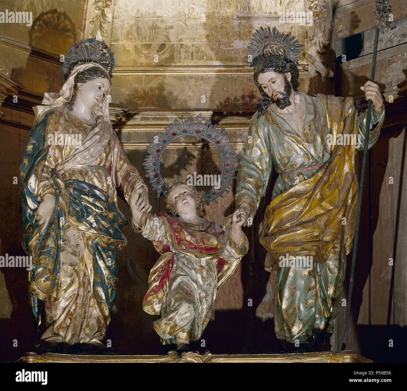 SAGRADA FAMILIA - SIGLO XVIII - ESCULTURA BARROCA. Author: Francisco