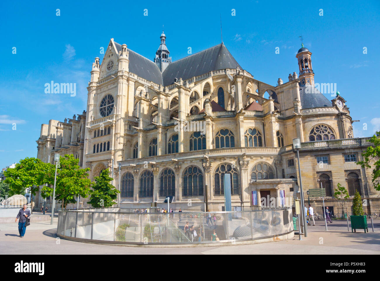 Eglise Saint-Eustache, St. Eustatius Church, Les Halles, Paris, France Stock Photo