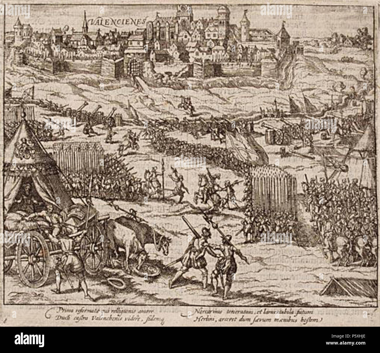 N/A. English: The capture of Valenciennes in 1566/67. 1616.   Frans Hogenberg  (before 1540–1590)    Alternative names Franz Hogenberg, Frans Hogenbergh, Frans Hogenberch  Description Flemish engraver and cartographer  Date of birth/death before 1540 1590  Location of birth/death Mechelen Cologne  Work period 1568-1588  Work location Antwerp (1568), London (1568), Cologne (1570-1585), Hamburg (1585-1588), Denmark (1588)  Authority control  : Q959748 VIAF:100197099 ISNI:0000 0001 1839 1431 ULAN:500000956 LCCN:n50043890 WGA:HOGENBERG, Frans WorldCat 270 Capture of Valenciennes in 1566-67 (Frans  Stock Photo