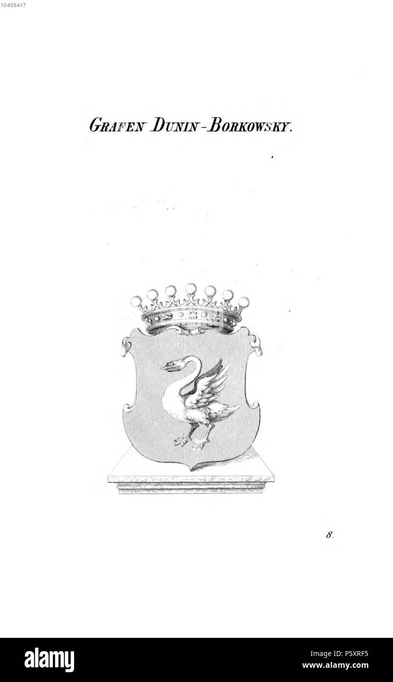 N/A. Wappen Dunin Borkowsky - Tyroff AT.jpg . between 1831 and 1868. Unknown 486 Dunin Borkowsky - Tyroff AT Stock Photo