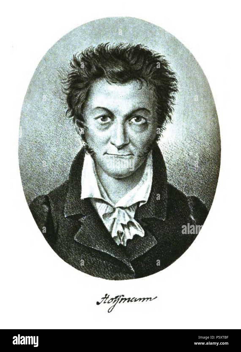 N/A. Selbstportrait E.T.A. Hoffmanns . before 1822.   E. T. A. Hoffmann  (1776–1822)       Alternative names Ernst Theodor Amadeus Hoffmann  Description German composer, judge, caricaturist, painter, children's writer and writer  Date of birth/death 24 January 1776 25 June 1822  Location of birth/death Königsberg Berlin  Authority control  : Q150471 VIAF:29535422 ISNI:0000 0001 2125 8025 ULAN:500032176 LCCN:n80075856 NLA:41303984 WorldCat 490 E.T.A. Hoffmann Selbstportrait Stock Photo