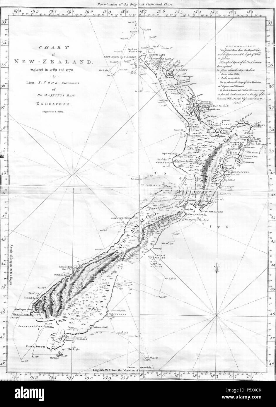 N/A. This is an image of a chart of New Zealand made by Lieutenant