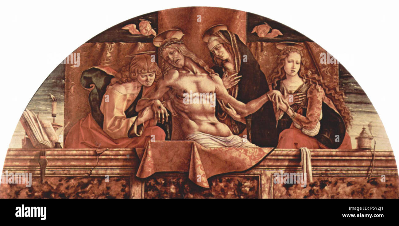 Deutsch: Pietà  circa 1493. N/A 391 Carlo Crivelli 079 Stock Photo