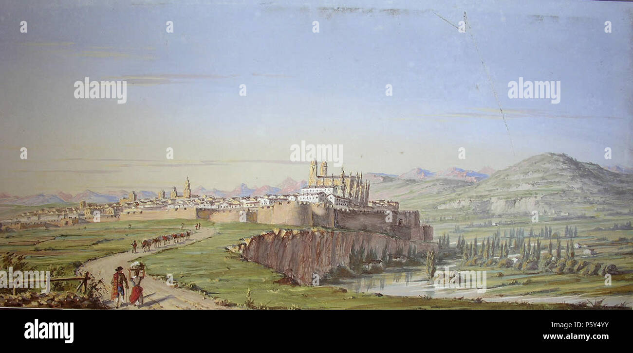 520 Environs de San Sebastian par Didier Petit de Meurville (années 1850) Stock Photo