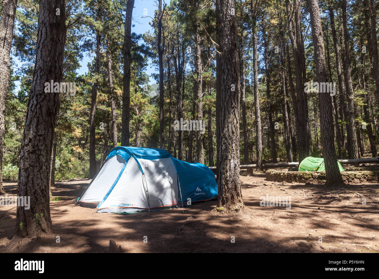 campsite in Aguamansa (Tenerife island Stock Photo Alamy