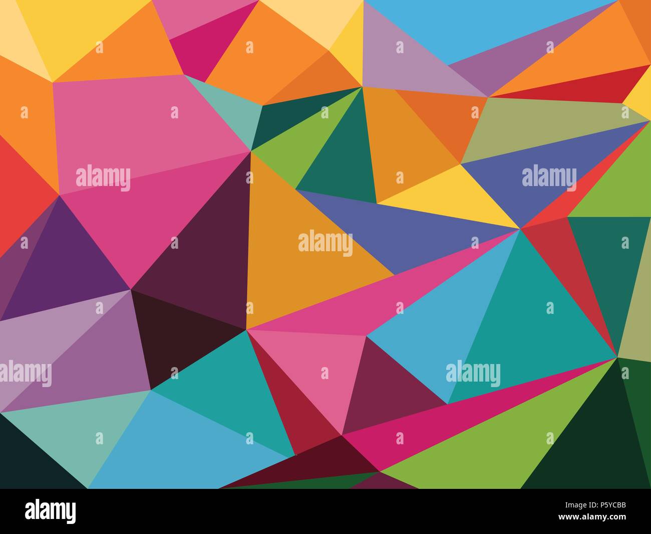 Polygonal Mosaic Background Stock Vector
