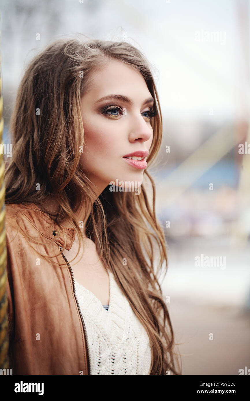 Young woman relaxing outdoors hi-res stock photography and images - Alamy