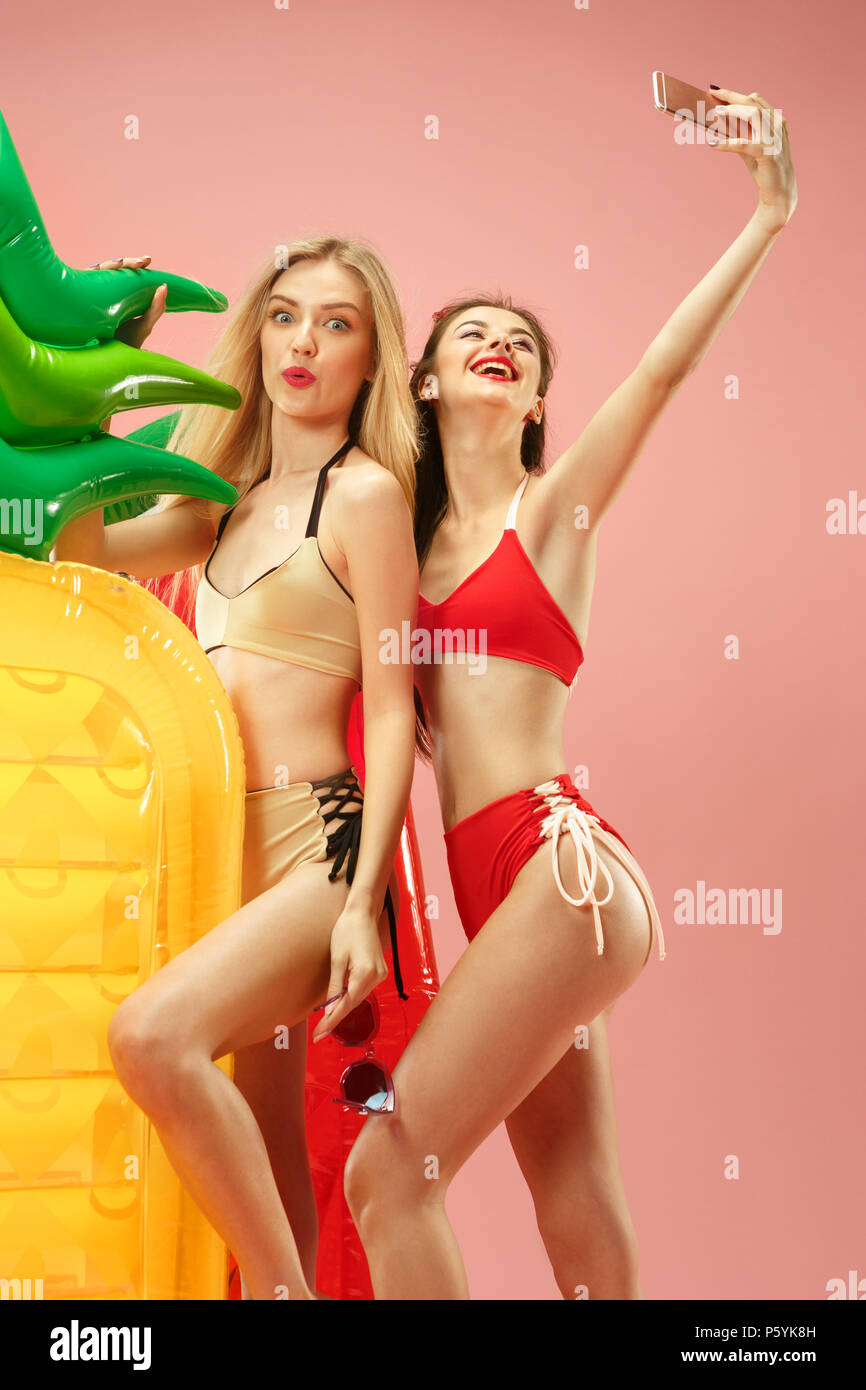 cute girls in bikinis
