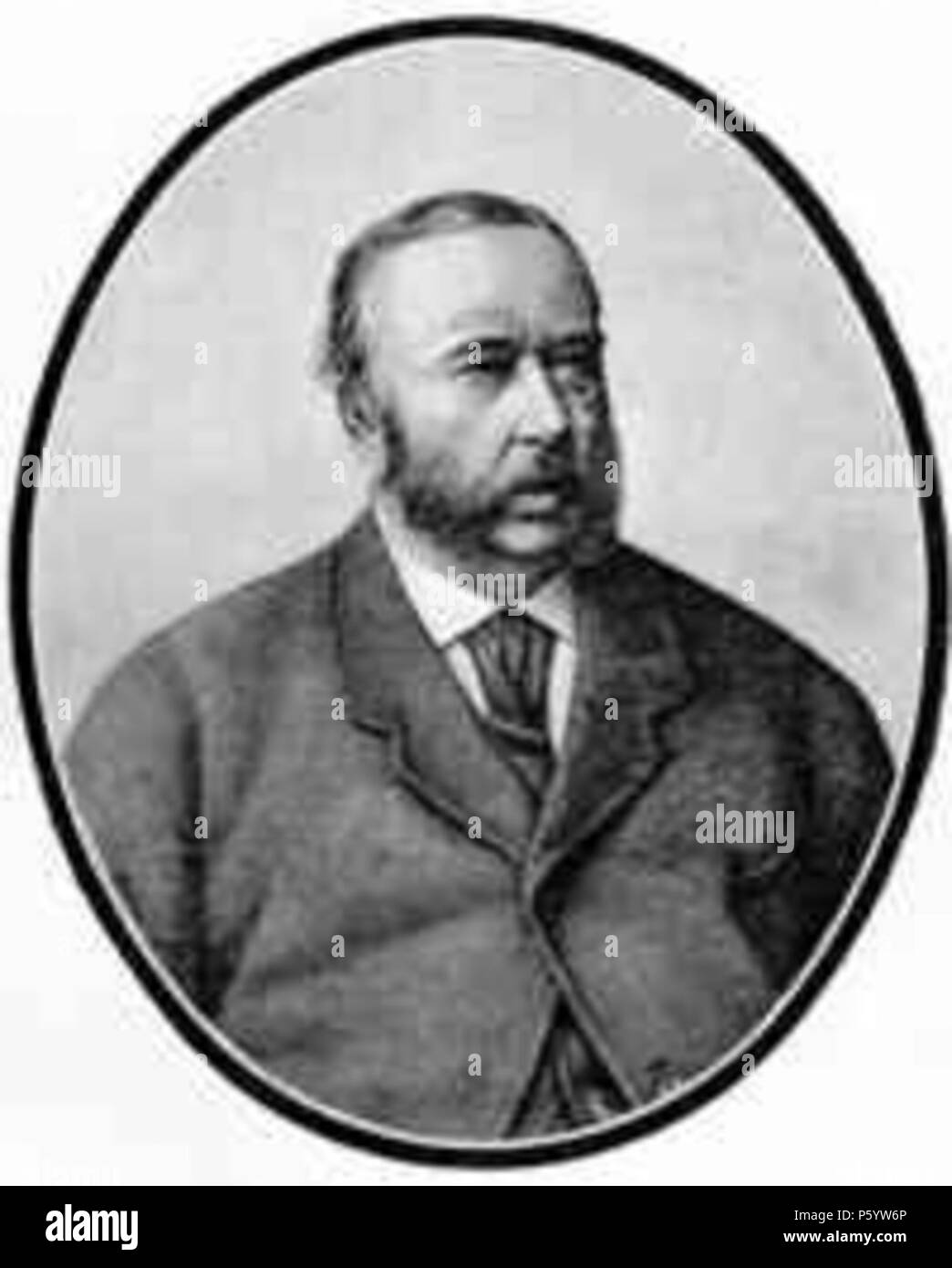 N/A.    (1824 - 1883) -     ,   .  ..  . 1839. Unknown 544 Fadeev Rostislav uncle of Blavatsky Stock Photo