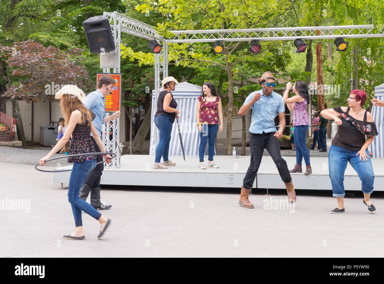 Elysburg, PA June 24 2018 Knoebels is a freeadmission amusement park