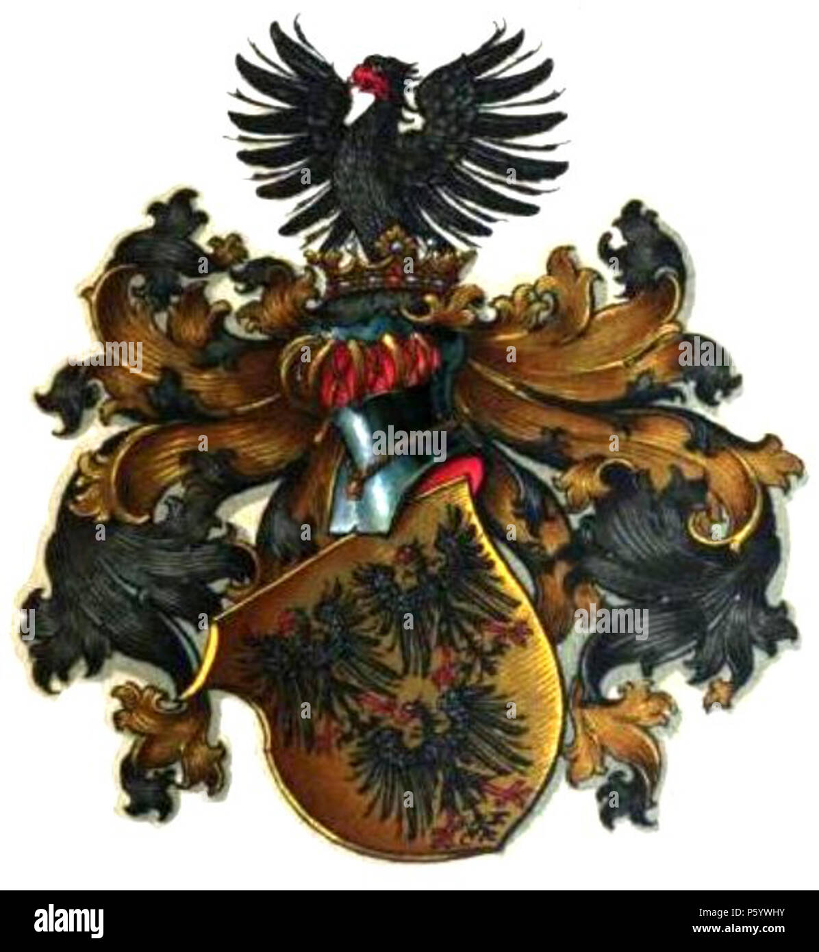 N/A. Deutsch: Das Wappen der Linie des Gottfried von Enckevort aus dem Jahre 1530 Datum: 1530 Urheber: unbekannter Herardiker Quelle: http://www.rambow.de/familie-von-enckevort.html#!prettyPhoto Link zum Bild: http://t0.gstatic.com/imagesq=tbn:ANd9GcSIn06dikZGle2dkAzPGsygr90U4oDJVZgaDsU-W1CnubMq8SgFHQ  . 1530. unbekannter Heraldiker 547 Familienwappen von Enckevort 1530 Stock Photo