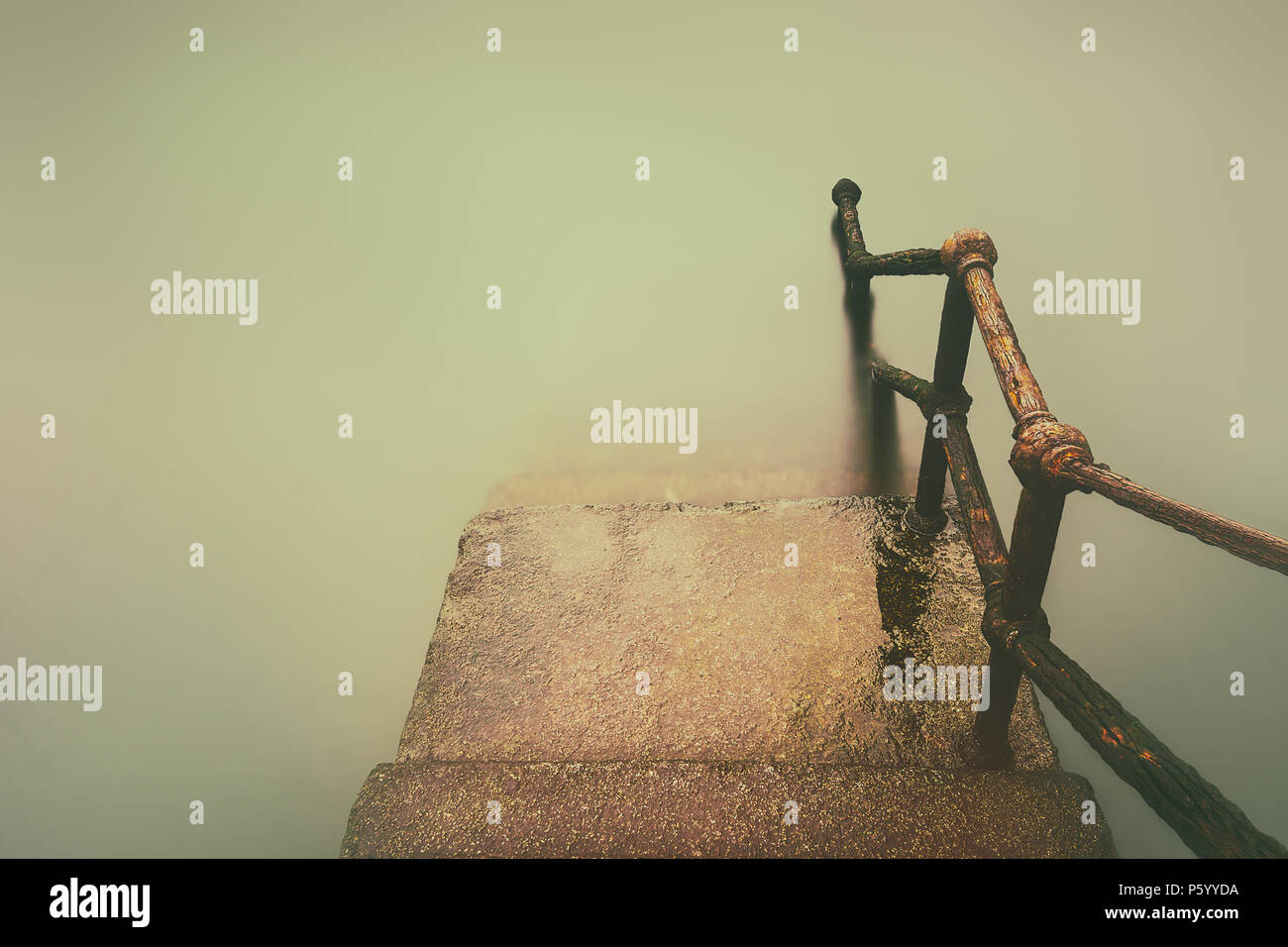 Rusty steel handrail hi-res stock photography and images - Alamy