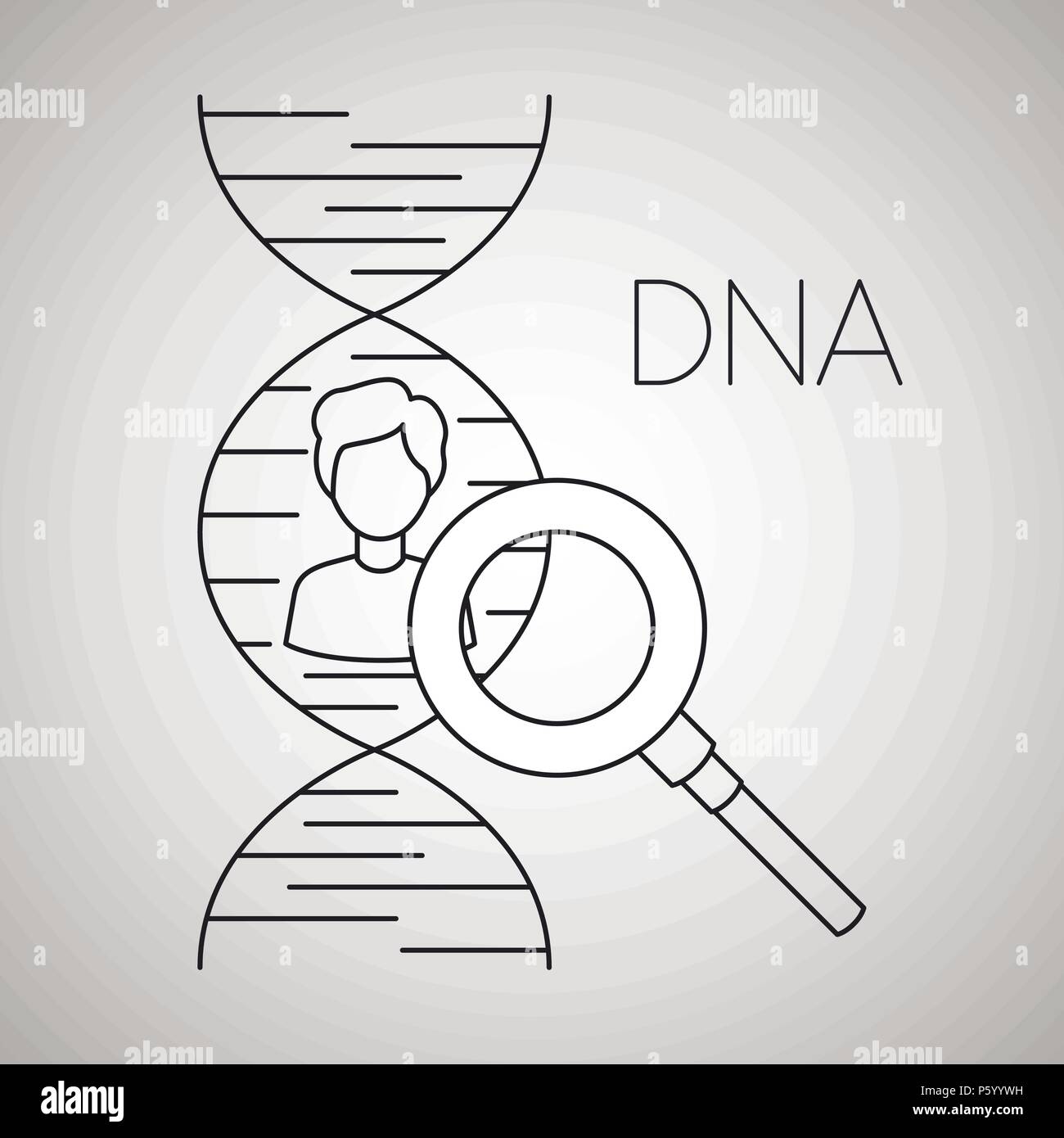 Dna man helix Stock Vector Images - Alamy