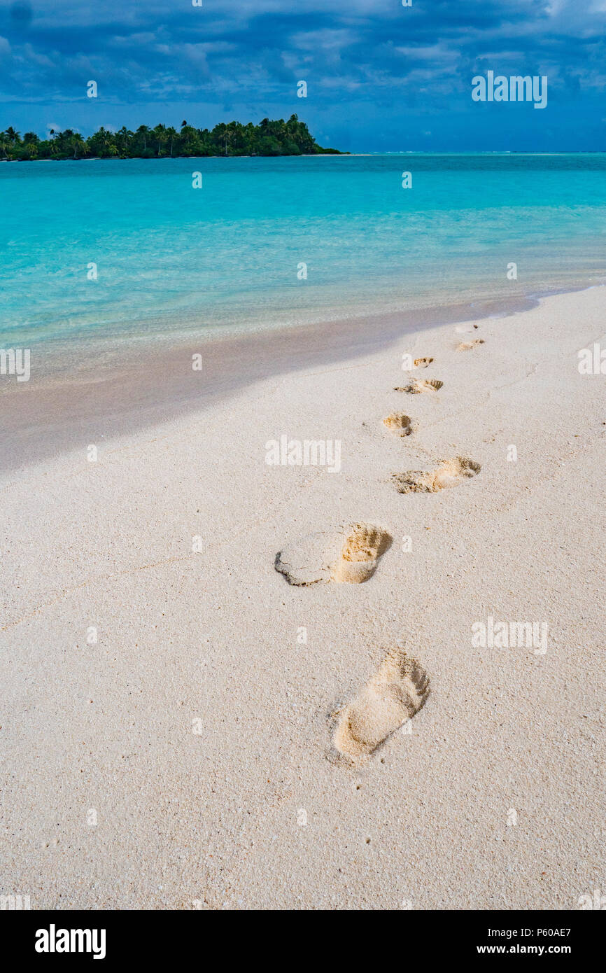Honeymoon Island, Aitutaki, Cook Islands, South Pacific Stock Photo - Alamy