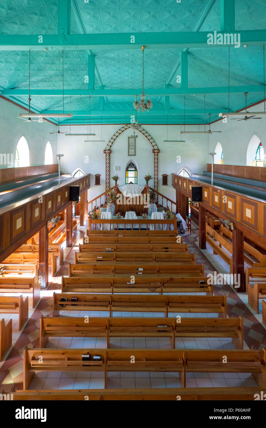 Cook Island Christian Church, Avarua, 1853, Rarotonga, Cook Islands, South Pacific Stock Photo