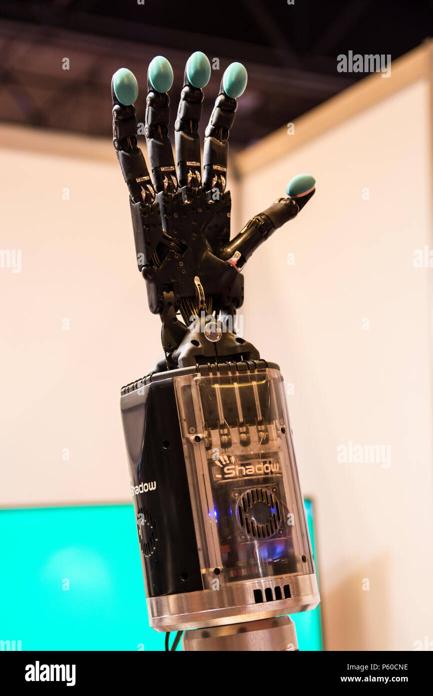Dexterous hand, robotic hand from Shadow Robot Company. In GR-EX summit  (Global Robot Expo). International and European robot summit Stock Photo -  Alamy