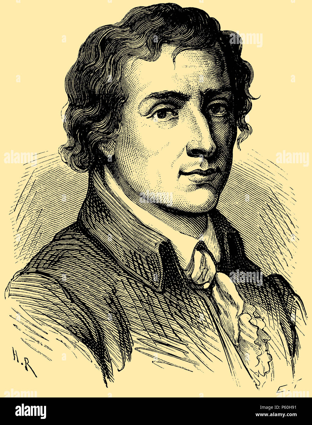 Franz Karl Achard (born April 28, 1753, died April 20, 1821), Stock Photo