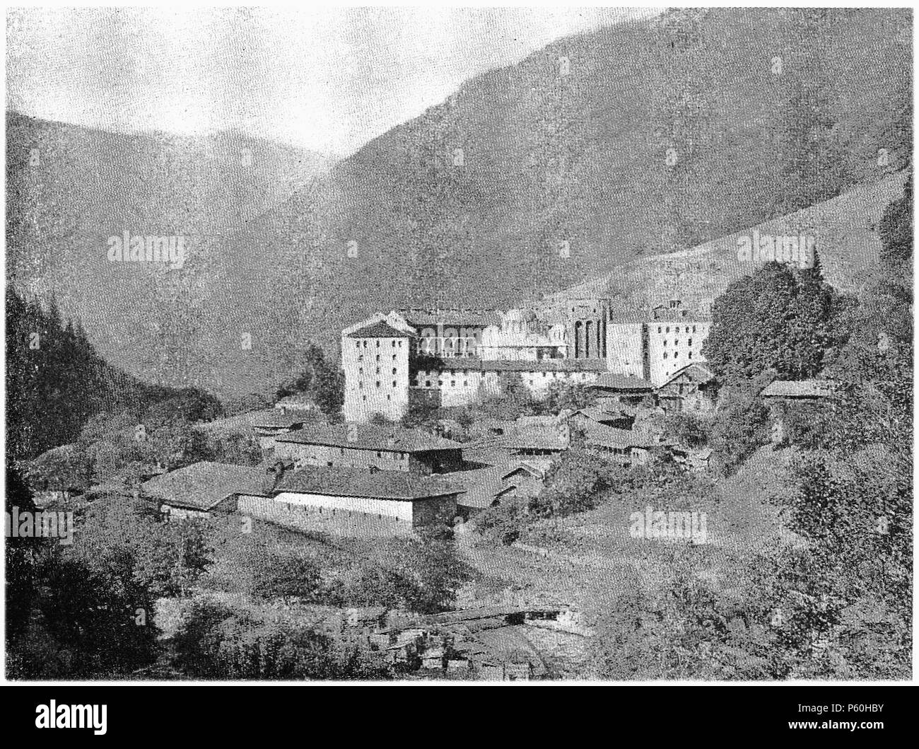 Rila monastery bulgaria unesco Black and White Stock Photos & Images ...
