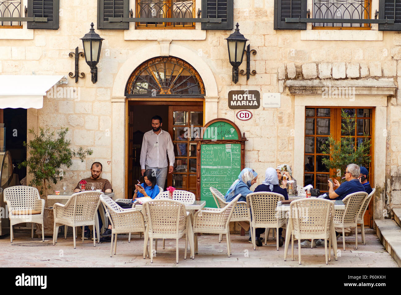 Kotor Old town Montenegro Stock Photo