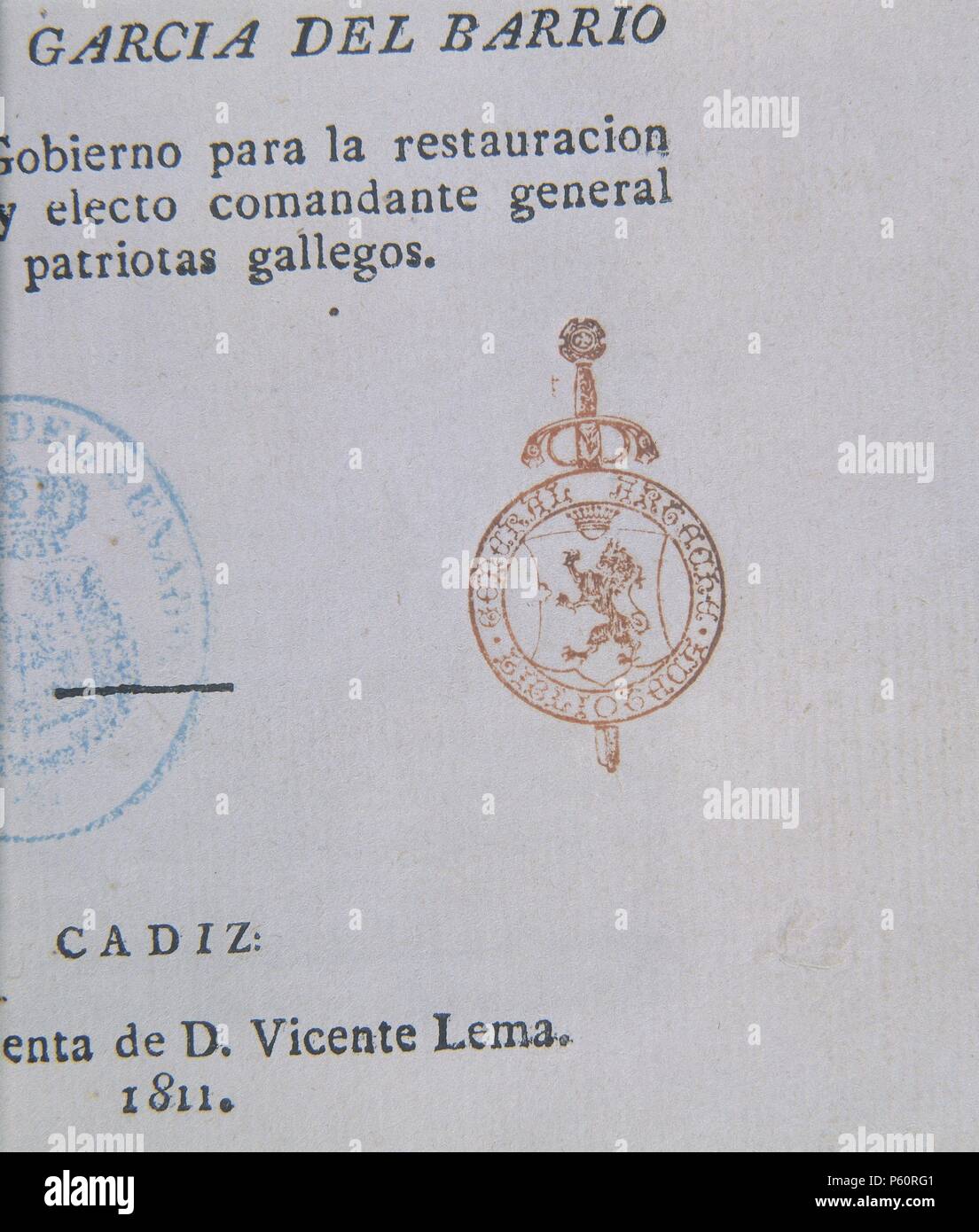 EX LIBRIS EN LA PORTADA DE UN LIBRO 1811. Location SENADOBIBLIOTECA