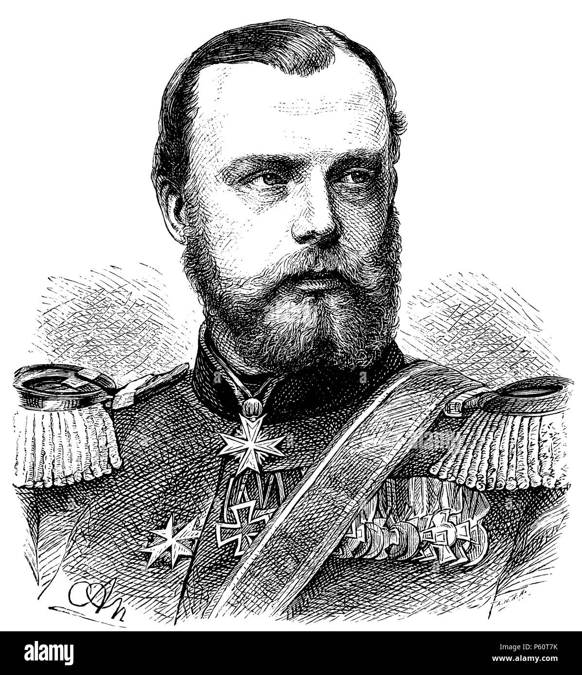 Albrecht, Prince of Prussia (born 8 May 1837), Stock Photo